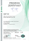 Zertifikat GMP - Erst Fritz GmbH & Co. KG